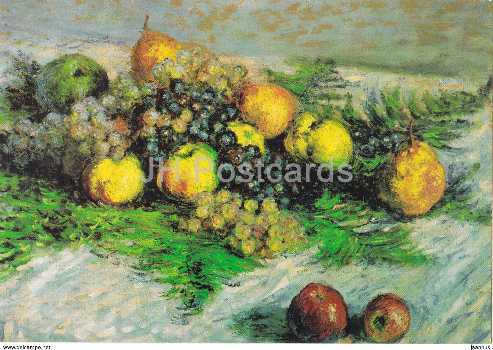 painting by Claude Monet - Stilleben mit Birnen und Trauben - French art - Germany - unused - JH Postcards