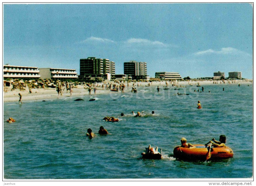 Ostseebad Grossenbrode - strand - beach - Germany - 1974 gelaufen - JH Postcards