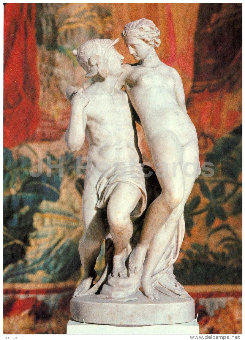 Sculpture by Jan Mont - Mars and Venus , 1582 - art - large format card - Czech - unused - JH Postcards