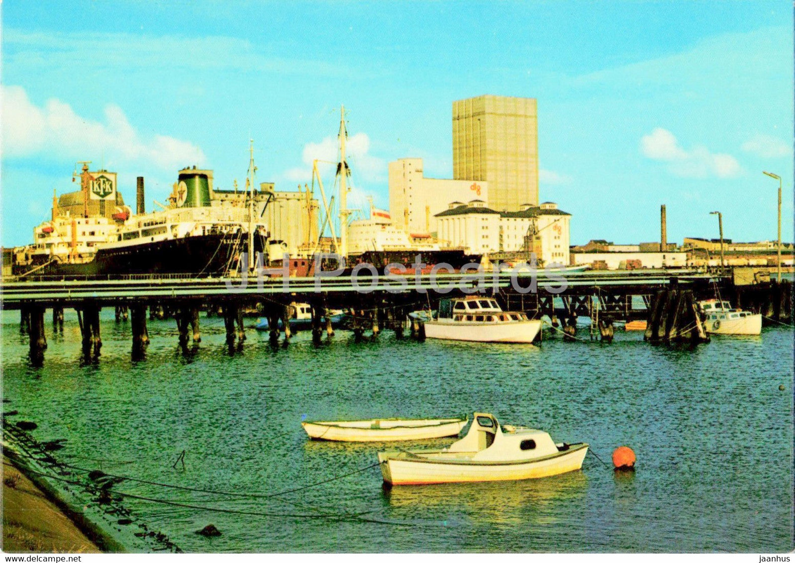 Esbjerg - The Traffic Harbour - ship - boat - Denmark - unused - JH Postcards