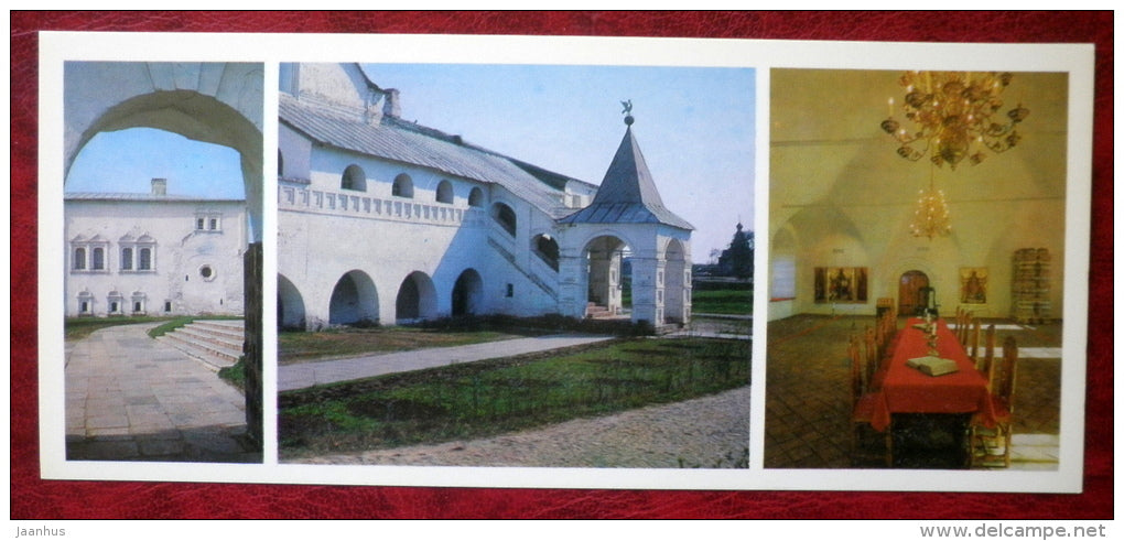 Archpriest chambers , Refectory Porch , The Chamber of the Cross  - Suzdal - 1978 - Russia USSR - unused - JH Postcards