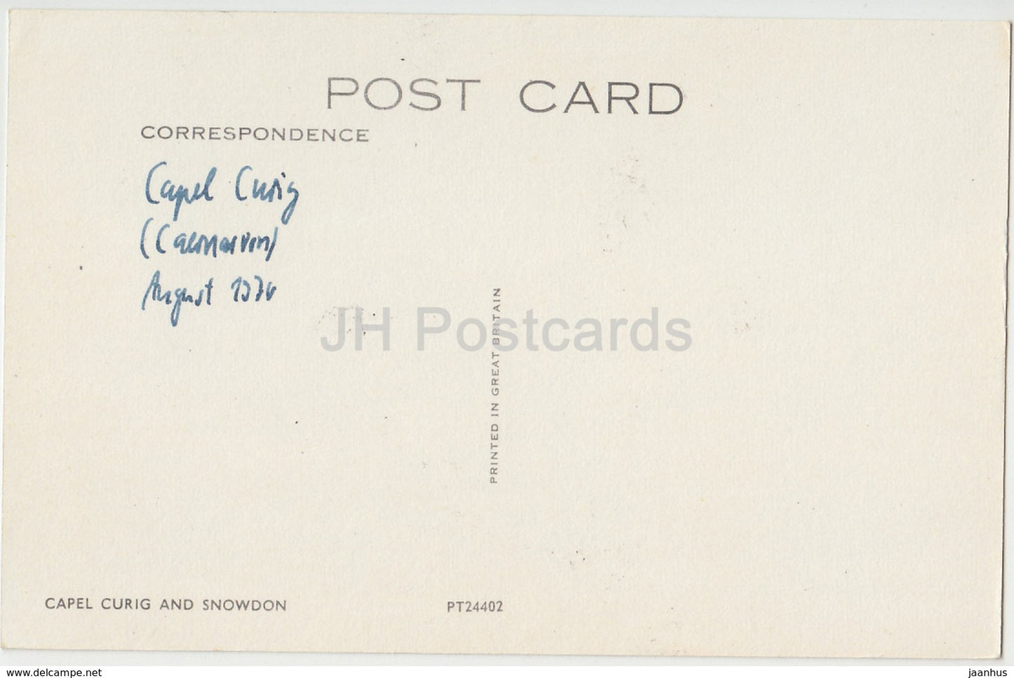 Capel Curig and Snowdon - PT24402 - 1976 - United Kingdom - Wales - used