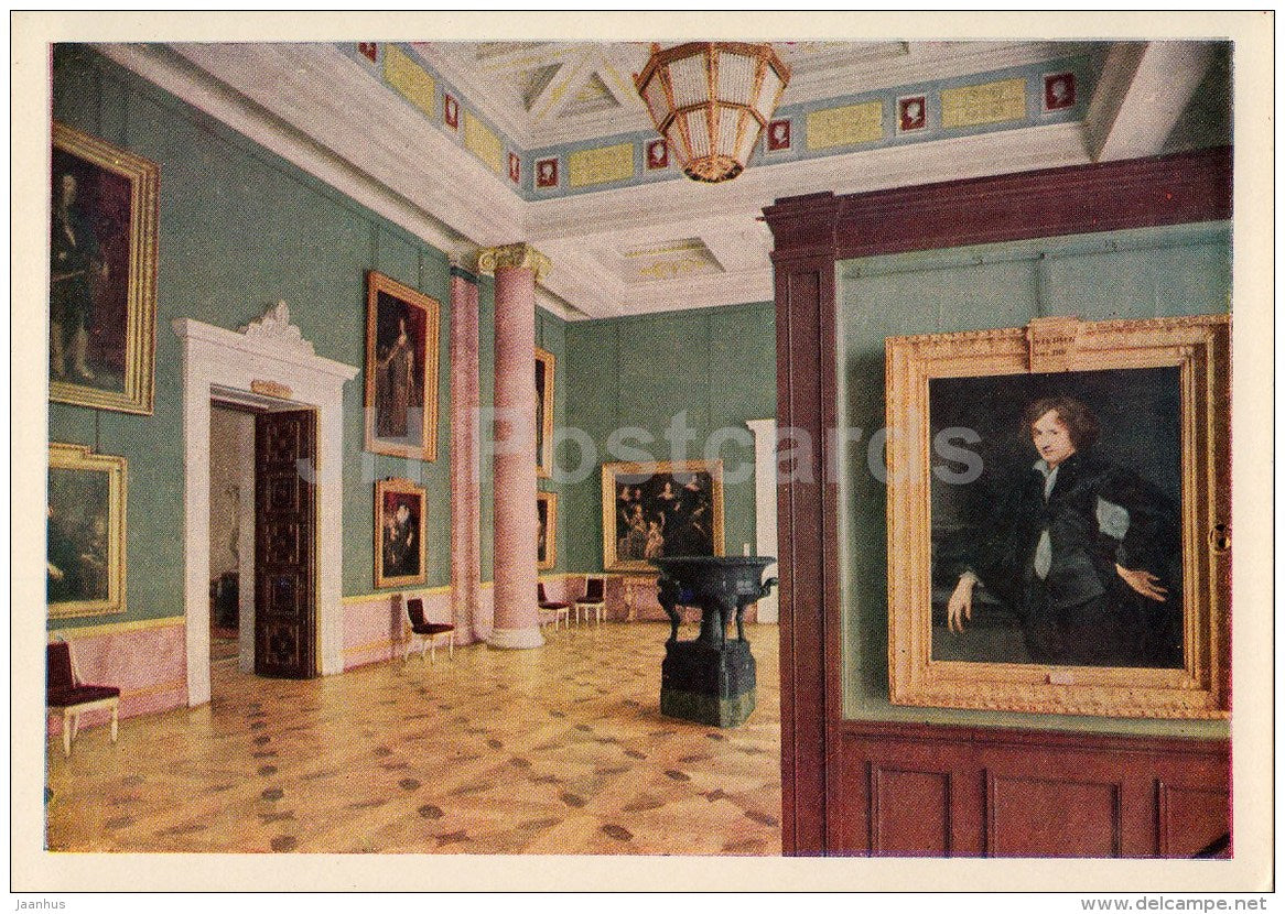 van Dyke Hall - Hermitage - St. Petersburg - Leningrad - 1963 - Russia USSR - unused - JH Postcards