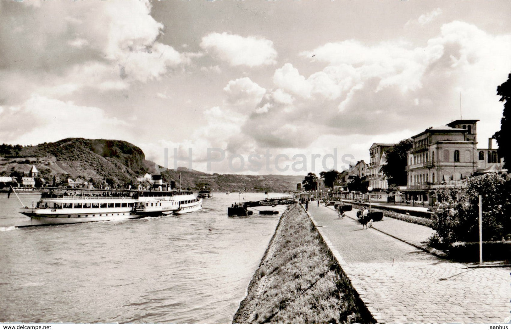 Remagen am Rhein - Rheinpromenade - ship - Germany - used - JH Postcards