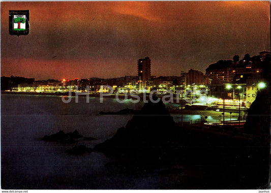 Costa Brava - Lloret de Mar - Vista Nocturna - 3 - Spain - used - JH Postcards