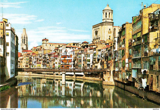 Gerona - Rio Onar - Catedral y San Felix - 44 - Spain - unused - JH Postcards