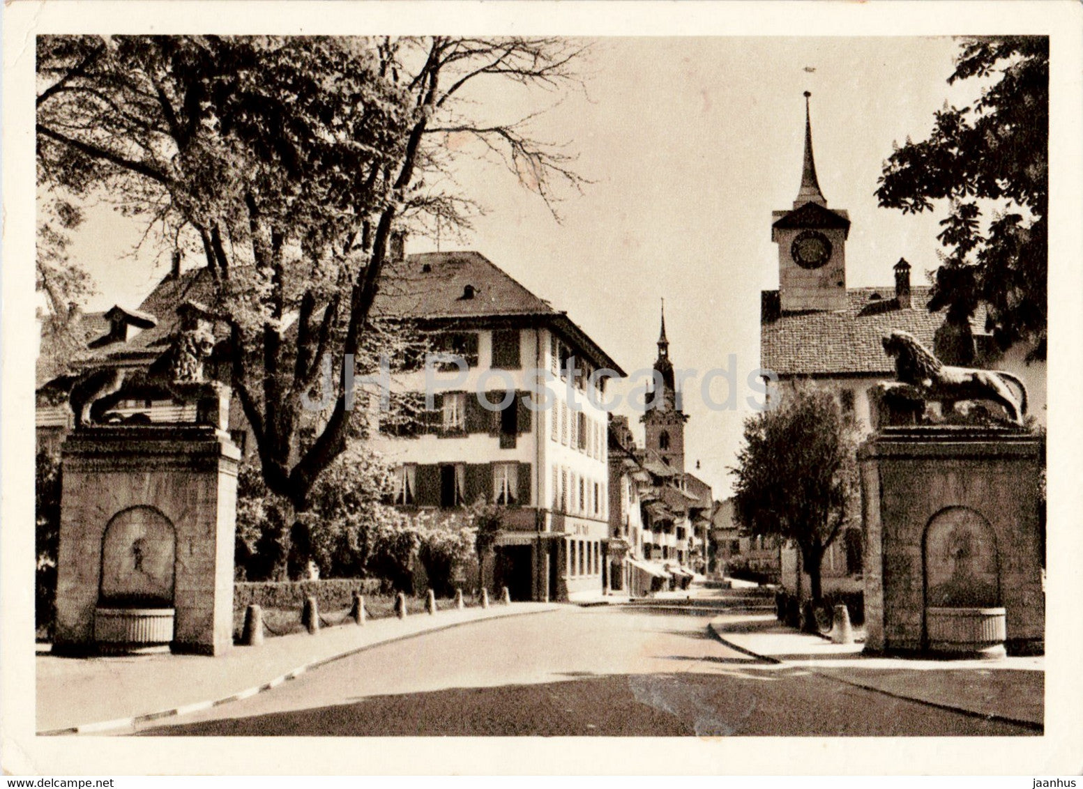 Unterer Stadteingang von Zofingen - old postcard - 1954 - Switzerland - used - JH Postcards