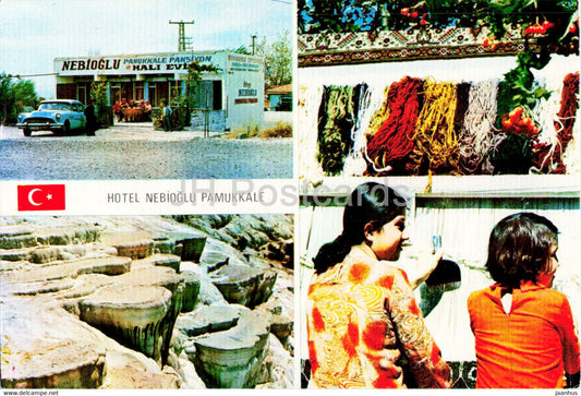 Hotel Nebioglu - Pamukkale - car - Turkey - unused - JH Postcards