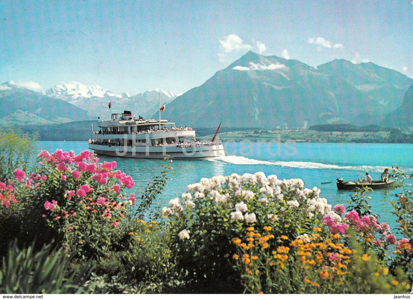 Am Thunersee - Blumlisalp und Niesen - MS - ship - 1981 - Switzerland - used - JH Postcards