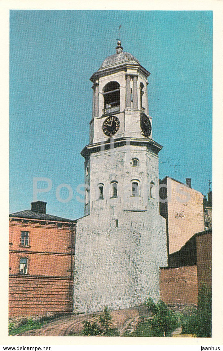 Vyborg - Viipuri - Clock Tower - 1970 - Russia USSR - unused - JH Postcards