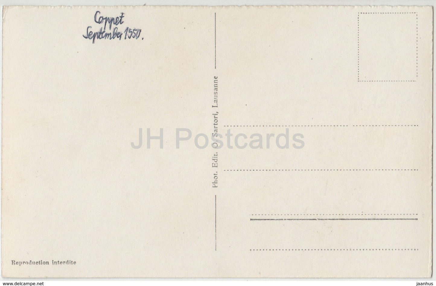 Chateau de Coppet - Grand Salon de Mme de Stael - 3242 - Switzerland - 1950 - used