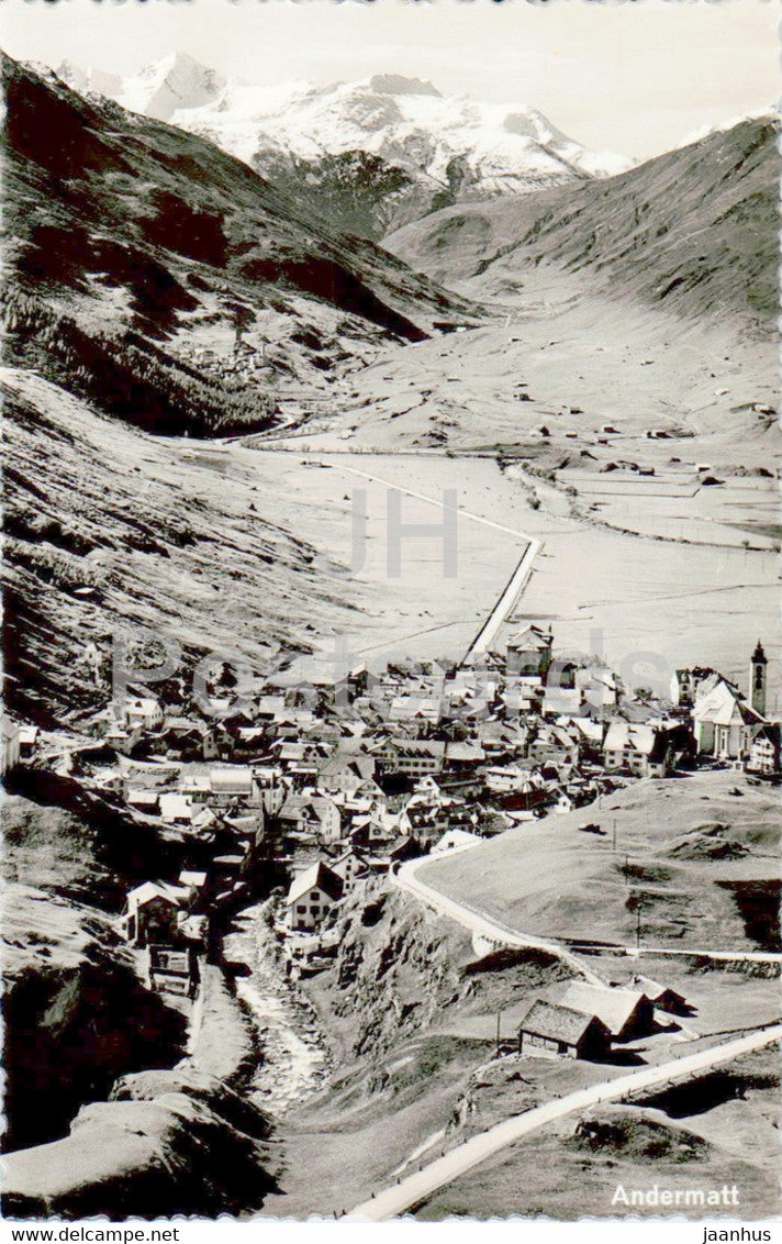 Andermatt - 8214 - old postcard - 1946 - Switzerland - unused - JH Postcards