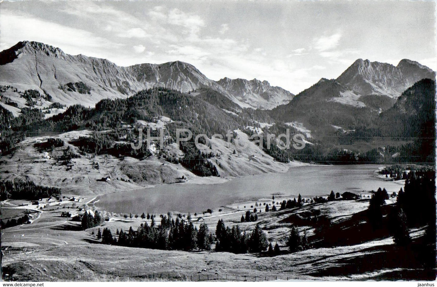 Schwarzsee - Lac Noir - Hotel Restaurant Gypsera - 1905 - old postcard - Switzerland - unused - JH Postcards