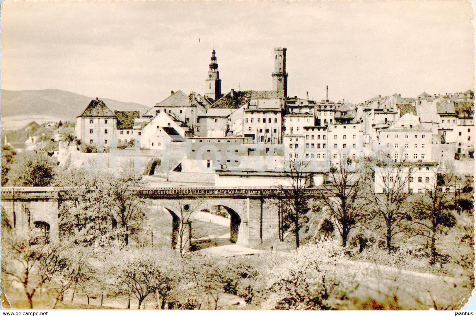 Bystrzyca Klodzka - Widok ogolny - general view - old postcard - Poland - unused - JH Postcards