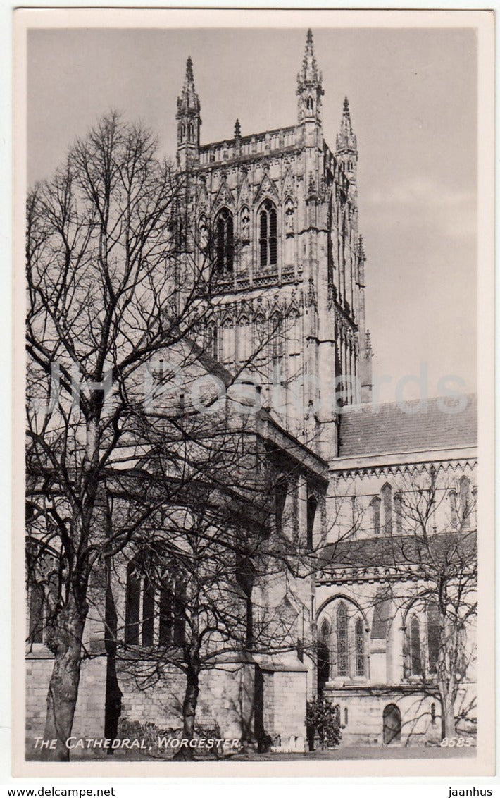 Worcester - The Cathedral - 8585 - 1952 - United Kingdom - England - used - JH Postcards