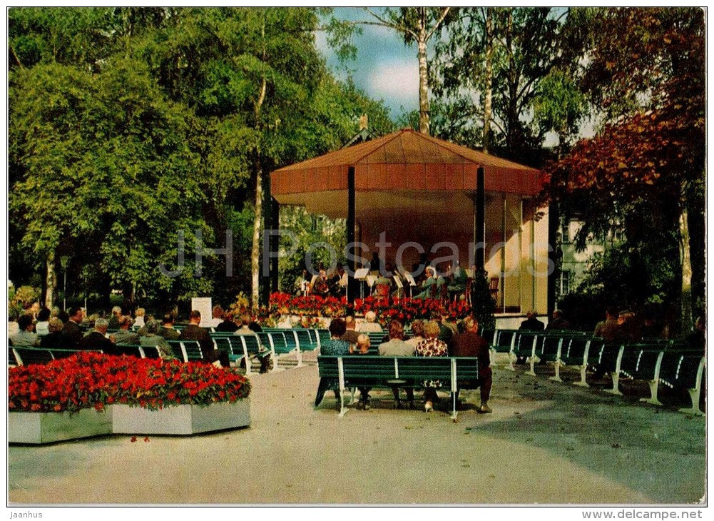 Bad Steben im Frankenwald - Musikpavillon in Kurpark - Music Pavilion - 1975 gelaufen - JH Postcards