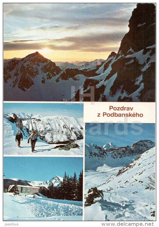 Podbanske - Koprova shield - valley - Krivan - Vysoke tatry - High Tatras - Czechoslovakia - Slovakia - used 1983 - JH Postcards