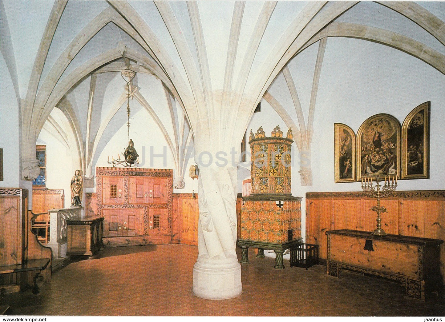 Bouzov - Columned Hall - Czechoslovakia - Czech Republic - unused - JH Postcards