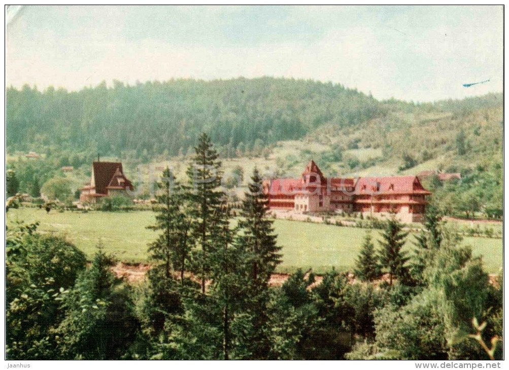 Tourist´s Resting Place Gutsulshchina in Yaremcha - Carpathian Mountains - Carpathians - 1969 - Ukraine USSR - unu - JH Postcards