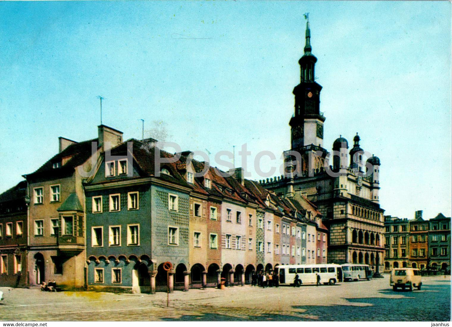 Poznan - Fragment Starego Rynku - fragment of the Old Market square - Poland - unused - JH Postcards