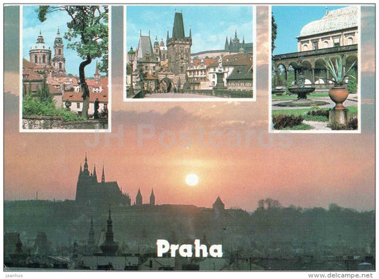 Praha - Prague - Prague castle - Mala Strana - St. Nicholas cathedral - Czechoslovakia - Czech - used - JH Postcards