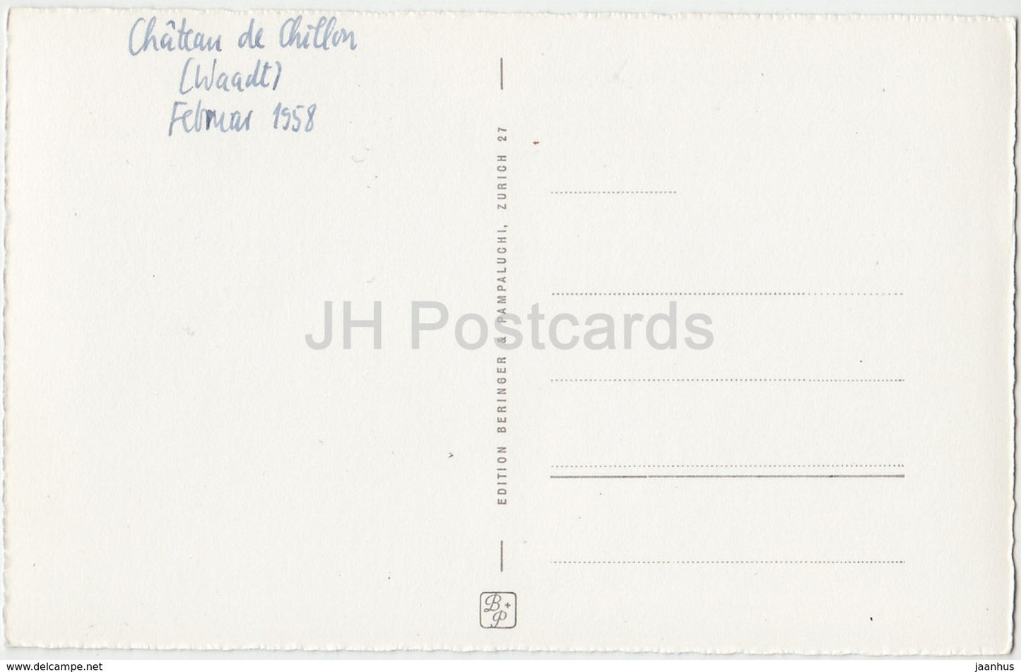 Chateau de Chillon - Cour et Escelier d'Honneur - 4157 - Switzerland - 1958 - used