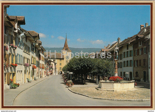 Le Landeron - street - 2525 - 1990 - Switzerland - used - JH Postcards