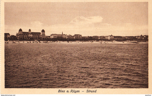 Binz a Rugen - Strand - beach - old postcard - 2171 - Germany - unused - JH Postcards