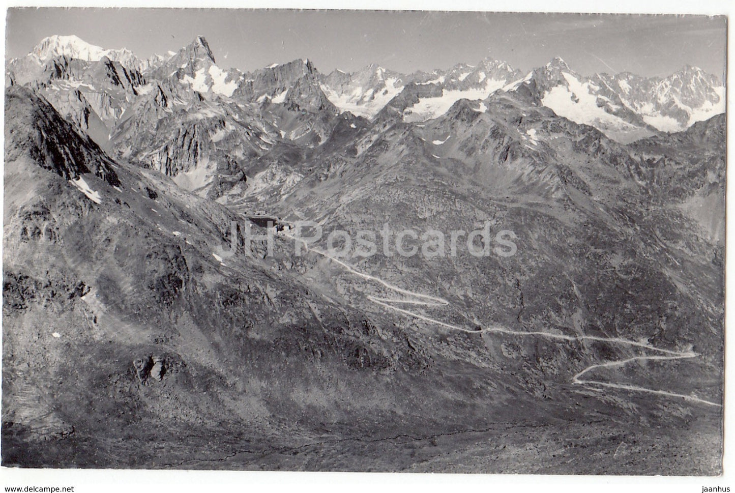 Hospice du Grand-St-Bernard et le Mont-Blanc - 5132 - Switzerland - 1963 - used - JH Postcards