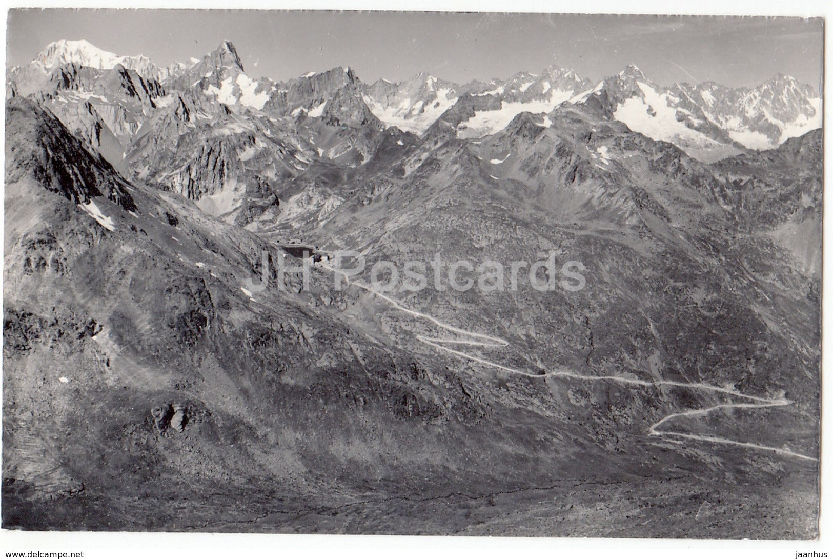 Hospice du Grand-St-Bernard et le Mont-Blanc - 5132 - Switzerland - 1963 - used - JH Postcards