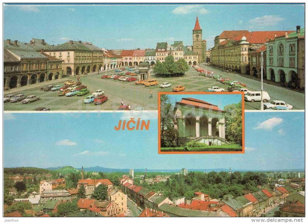 Jicin - Gottwald square - castle - Libosad - Vladicke Gates - Czechoslovakia - Czech - unused - JH Postcards