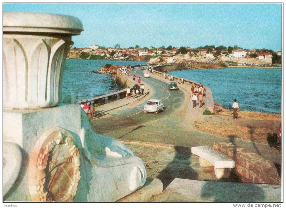 general view - road - car - Nessebar - Nesebar - 918 - Bulgaria - unused - JH Postcards