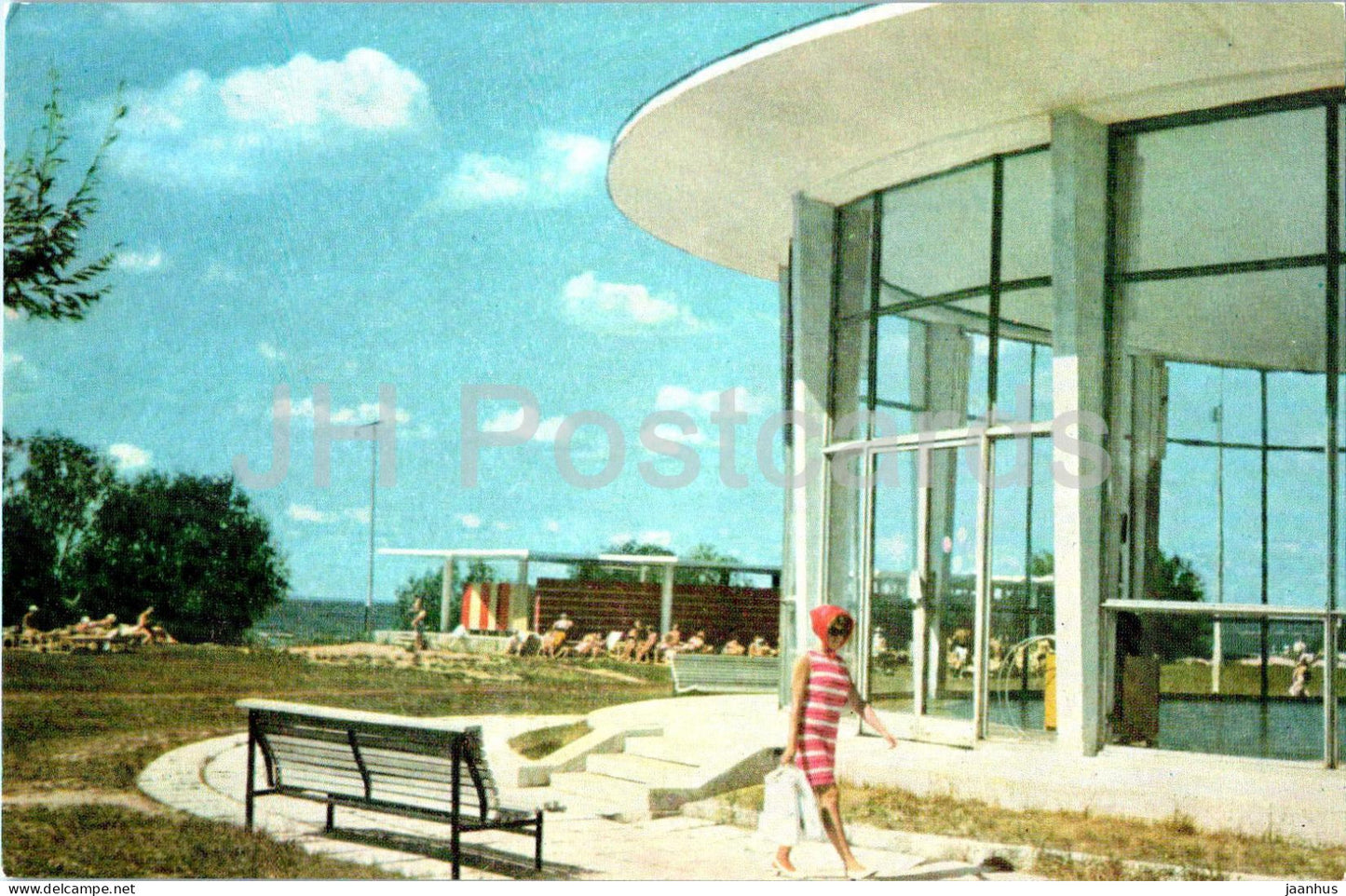 Karelian Isthmus - boarding house pavilion Dyuny (Dunes) - 1970 - Russia USSR - unused - JH Postcards