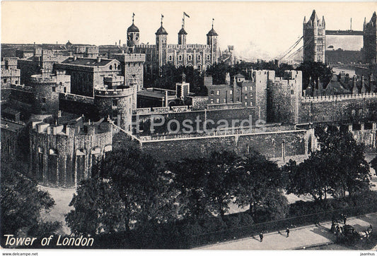 London - Tower of London - old postcard - 1913 - England - United Kingdom - used - JH Postcards