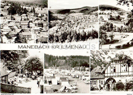 Manebach - Kr Ilmenau - Erholungsheim Freundschaft - Campingsplatz Meyersgrund - Germany DDR - unused - JH Postcards