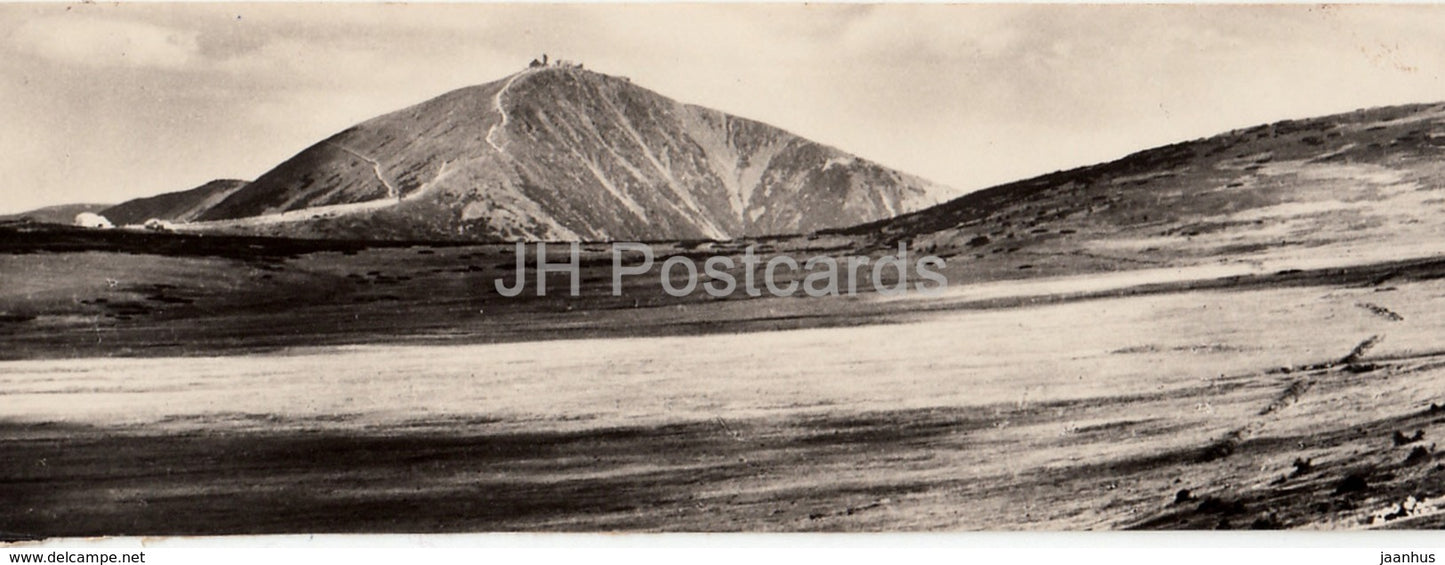 Krkonose - Snezka - 1602 m - mountain - Czechoslovakia - Czech Republic - 1966 - unused - JH Postcards