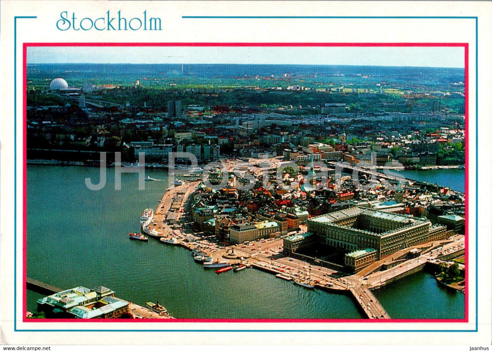 Stockholm - aerial view - 1999 - Sweden - used - JH Postcards