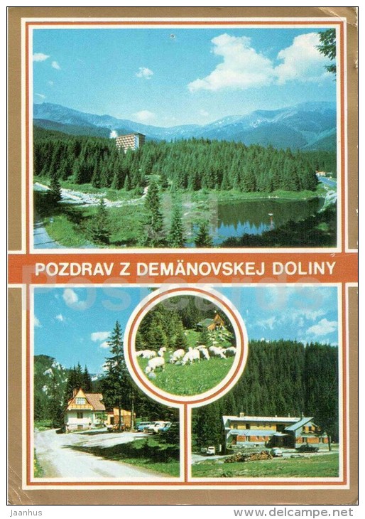 convalescent home SNP - Lucky cottage - Zahradky High Tatras - Demanovska Dolina - Czechslovakia - Slovakia - used 1981 - JH Postcards