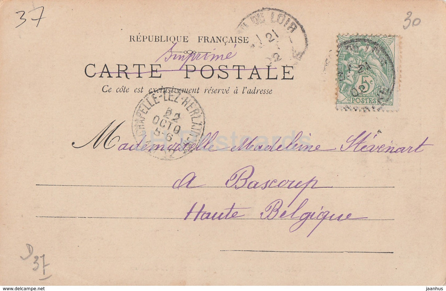 Cinq Mars La Pile - Clochers et Tours du Chateau - Kathedrale - 22 - alte Postkarte - 1902 - Frankreich - gebraucht