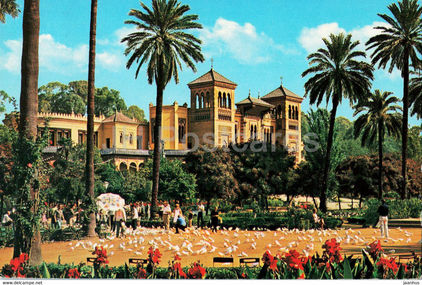 Sevilla - Plaza de America - Palacio Mudejar - Amrica square - Mudejar Palace - 210 - Spain - used - JH Postcards