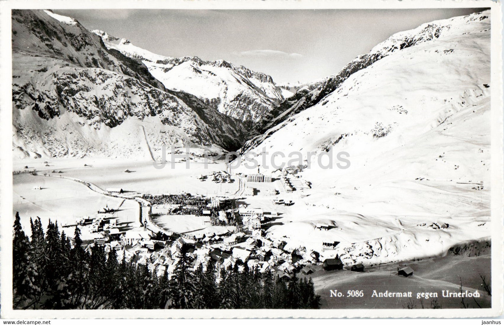 Andermatt gegen Urnerloch - 5086 - old postcard - Switzerland - unused - JH Postcards