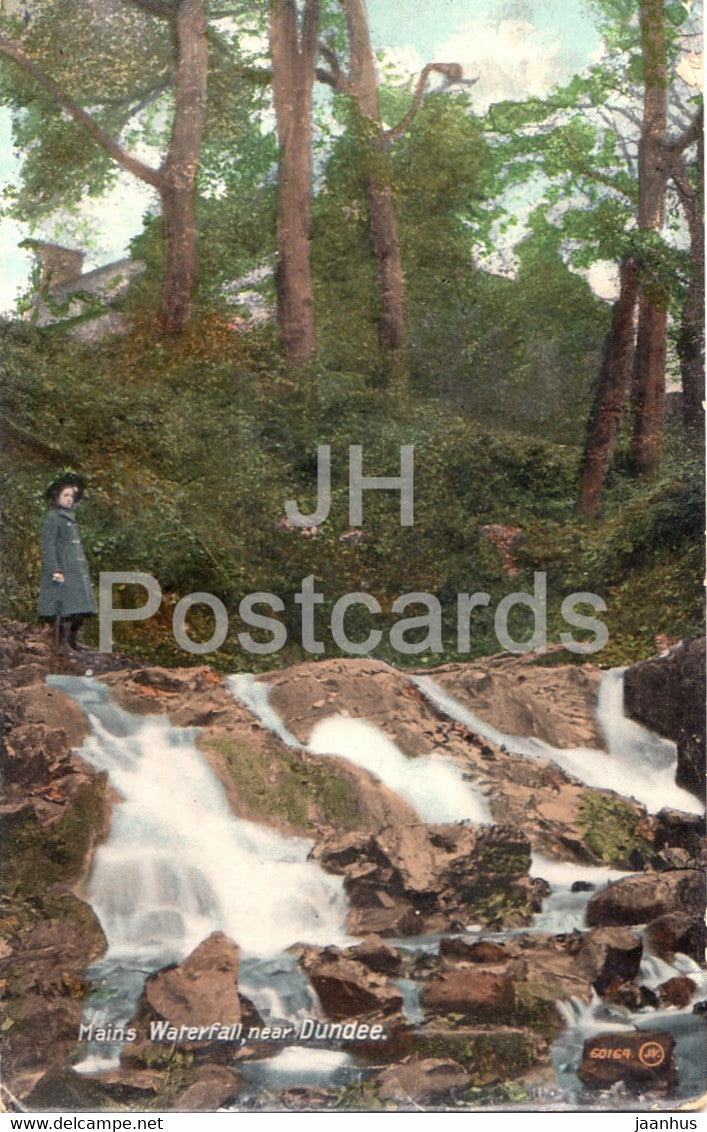 Mains Waterfall near Dundee - 60164 - old postcard - Scotland - United Kingdom - used - JH Postcards