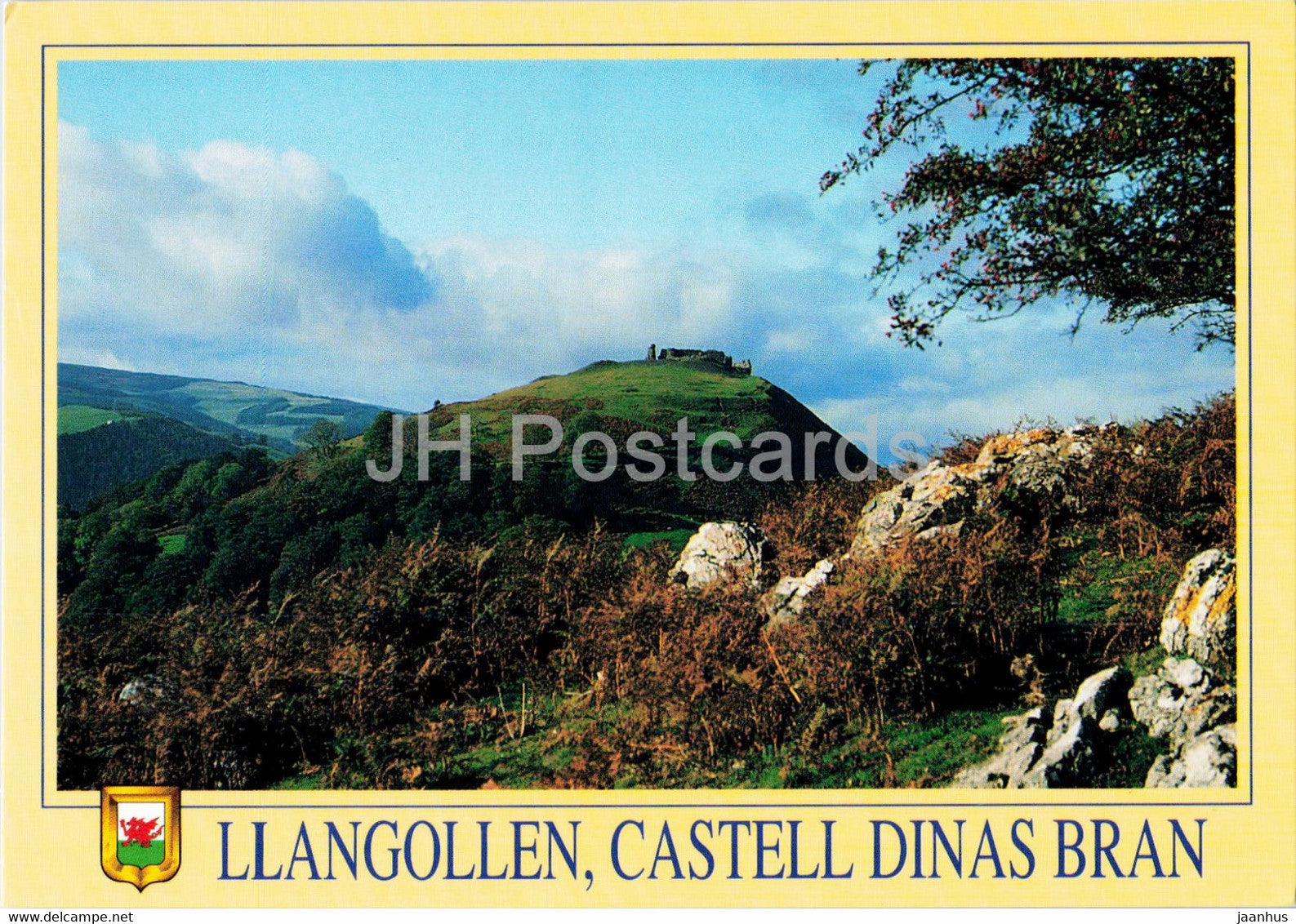 Llangollen - Bran's Castle - Wales - United Kingdom - unused - JH Postcards