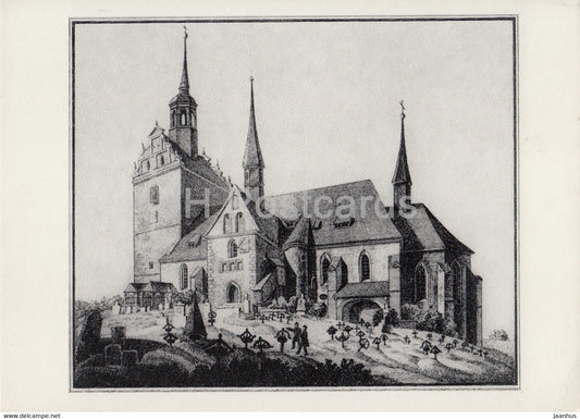 Dresden Briesnitz - Kirche - Alte Kirchen Dresdens - church - DDR Germany - unused - JH Postcards