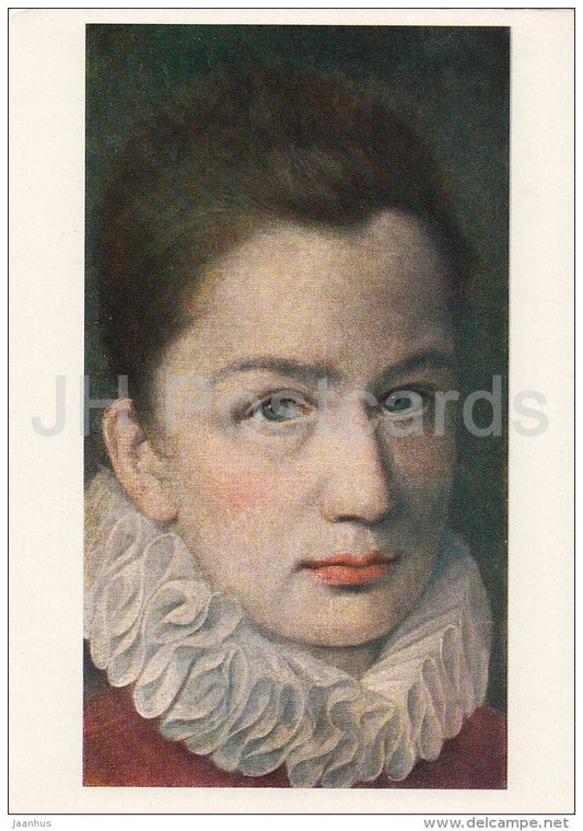 painting by Pierre Dumonstier - portrait of a Young Man - French art - 1963 - Russia USSR - unused - JH Postcards