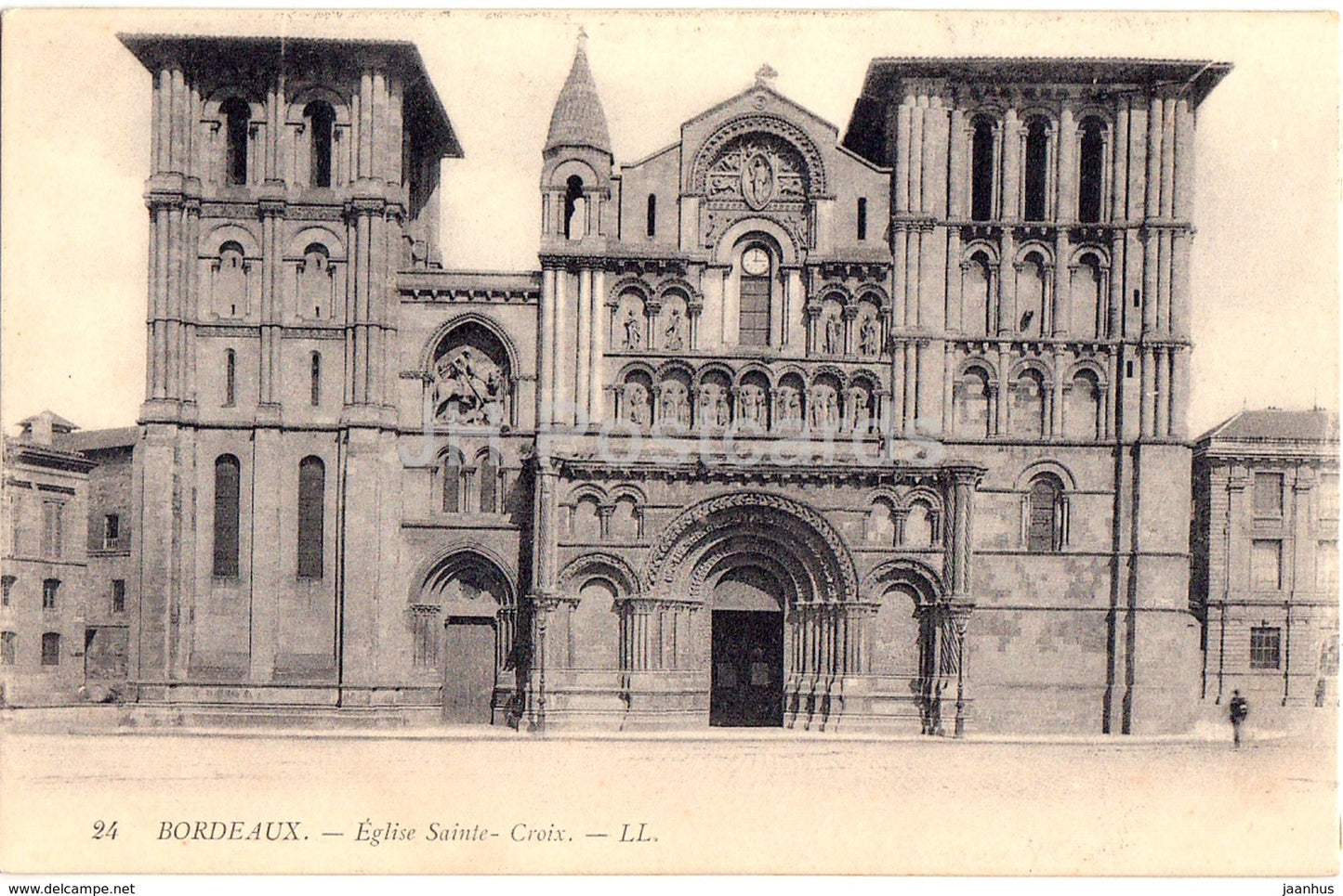 Bordeaux - Eglise Sainte Croix - church - 24 - old postcard - France - unused - JH Postcards