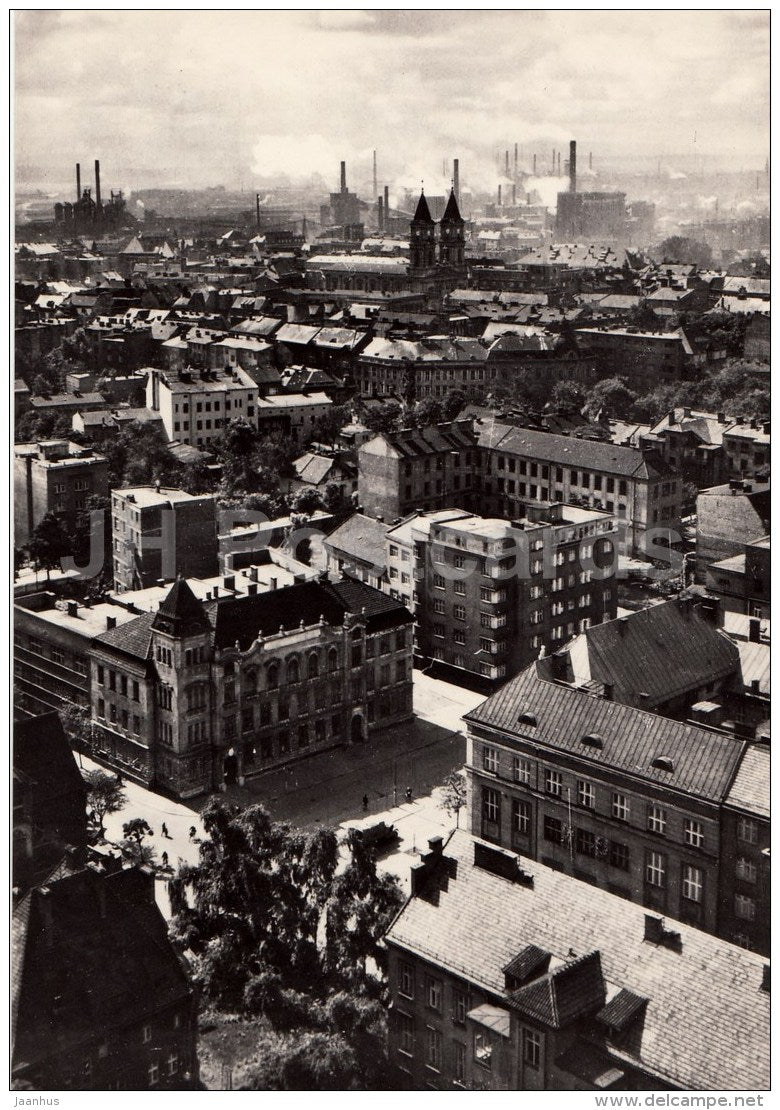 General view - Ostrava - 1959 - Czech Republic - Czechoslovakia - unused - JH Postcards