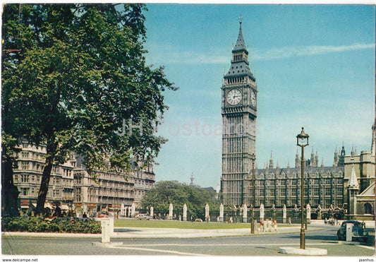 London - Parliament Square and Big Ben - 1971 - United Kingdom - England - used - JH Postcards