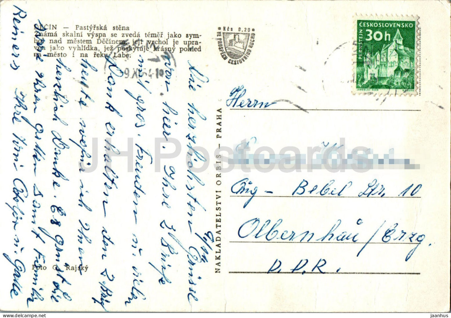 Decin - Pastyrska stena - boat - ship - 1964 - Czech Repubic - Czechoslovakia - used