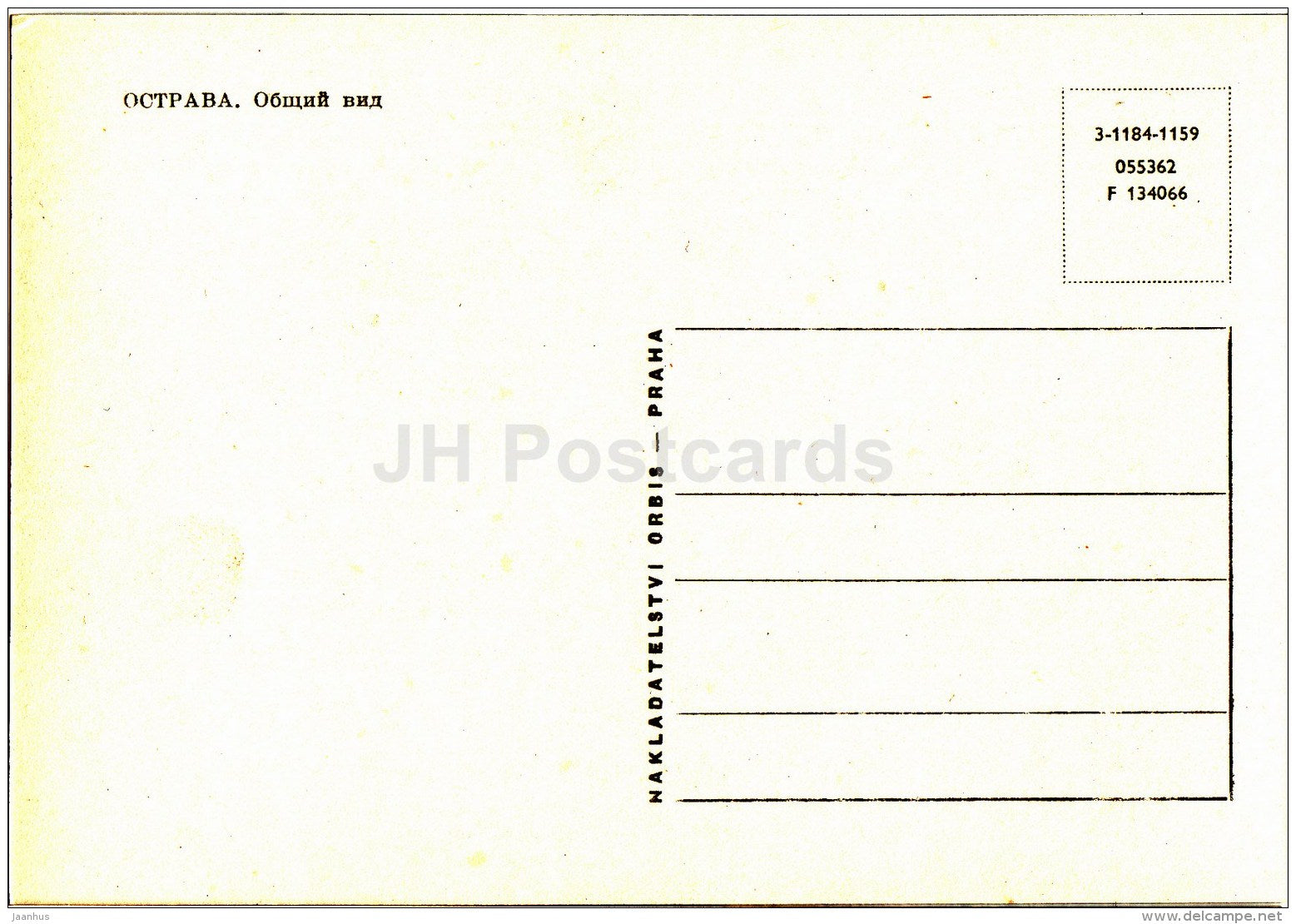 General view - Ostrava - 1959 - Czech Republic - Czechoslovakia - unused - JH Postcards